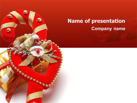 Christmas Candies Presentation Template For Powerpoint And Keynote Ppt Star