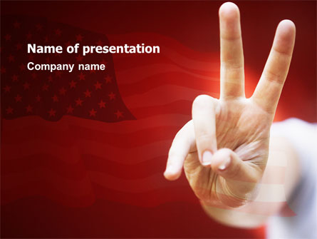 American Victory Presentation Template, Master Slide
