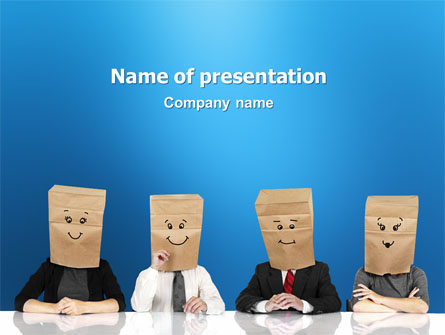 Social Mask Presentation Template, Master Slide