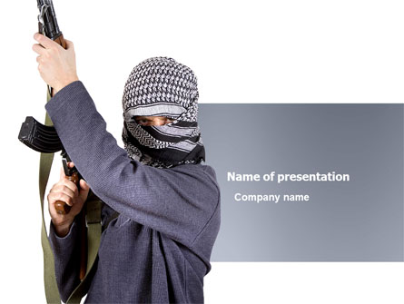 Terrorist Presentation Template, Master Slide