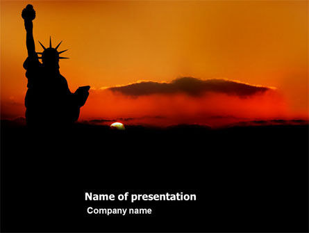 Sunset of Liberty Presentation Template, Master Slide