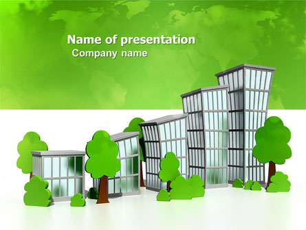 Green District Presentation Template, Master Slide