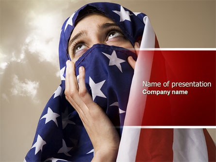 American Moslem Presentation Template, Master Slide