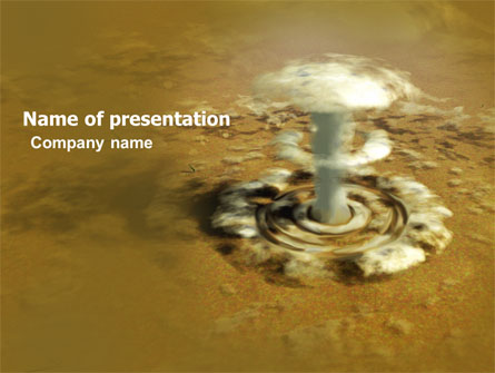Nuclear Explosion Presentation Template, Master Slide