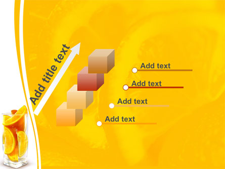 Glass Of Orange Slices Presentation Template For PowerPoint And Keynote ...