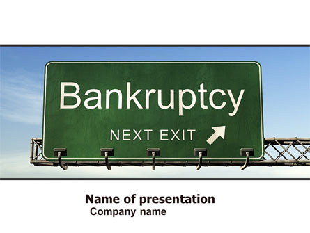Bankrupt Presentation Template, Master Slide