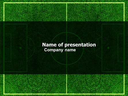 Football Play Field Presentation Template, Master Slide