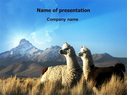 Llama Presentation Template, Master Slide