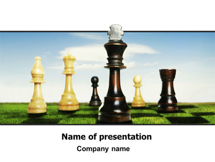 Chess King Presentation Template, Master Slide
