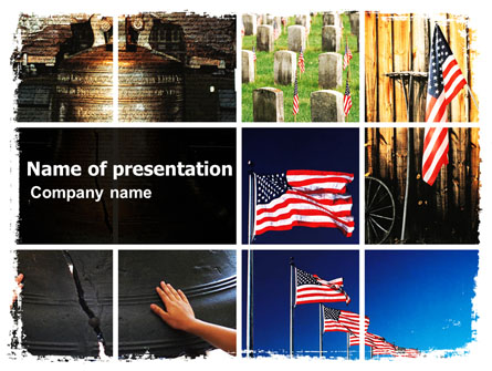 Memorial Day Collage Presentation Template, Master Slide