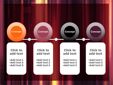 Crimson Folds Abstract Presentation Template For PowerPoint And Keynote ...