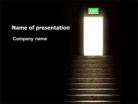 Exit Door Presentation Template For PowerPoint And Keynote | PPT Star