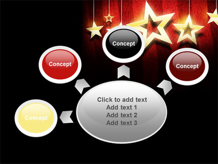 Golden Stars Presentation Template For PowerPoint And Keynote | PPT Star