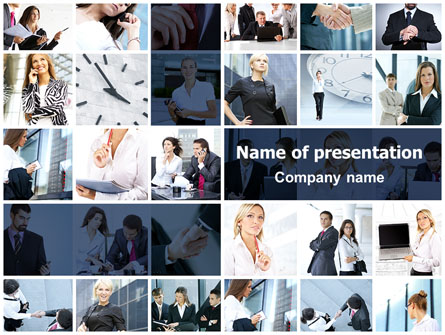 Office Life Collage Presentation Template For Powerpoint And Keynote Ppt Star