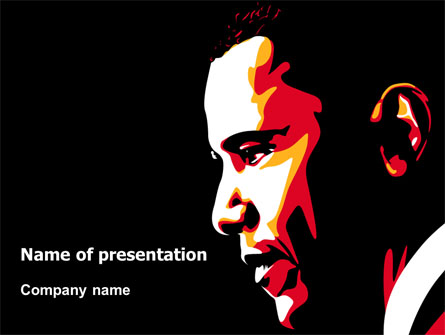 Barack Obama Presentation Template, Master Slide