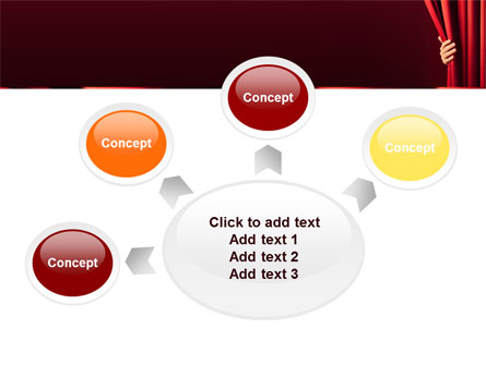 red curtain powerpoint template free download