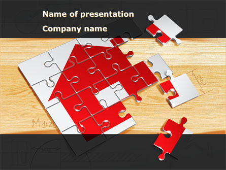 House Jigsaw Presentation Template, Master Slide