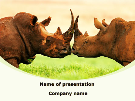 Two Rhinos Free Presentation Template, Master Slide