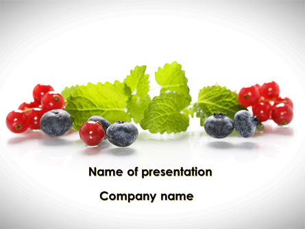 Cranberries Flavor Presentation Template, Master Slide