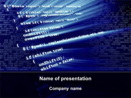 Programming Coding Presentation Template for PowerPoint and Keynote