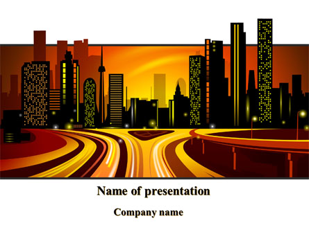 City Landscape Presentation Template, Master Slide