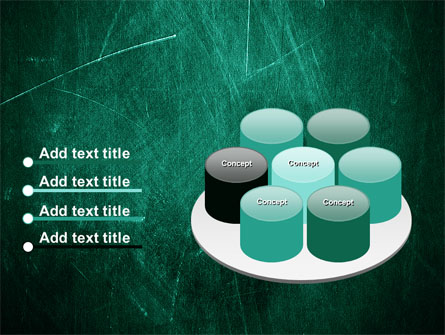 Painted Dark Green Presentation Template for PowerPoint and Keynote