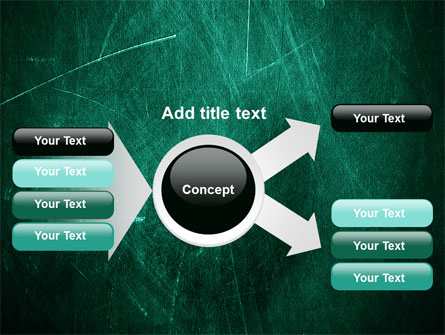 Painted Dark Green Presentation Template for PowerPoint and Keynote