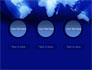 World Map In Blue slide 5