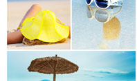 Beach Resort Collage Presentation Template