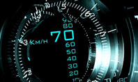 Digital Futuristic Speedometer Presentation Template