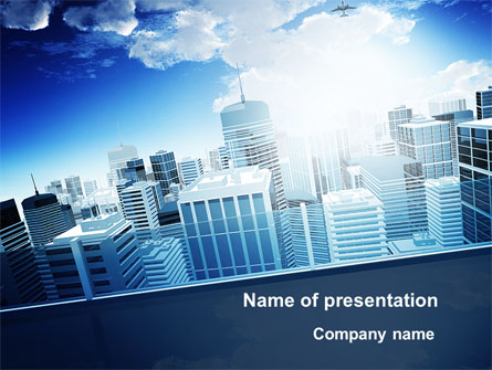 Business District Presentation Template, Master Slide