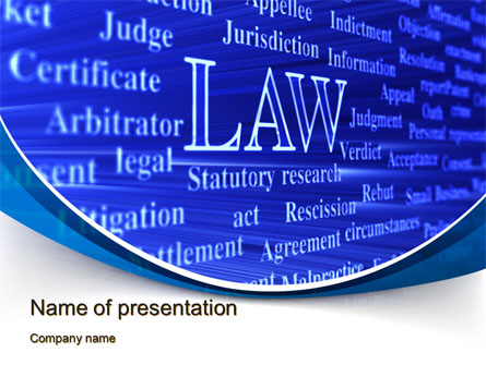 Law Presentation Template, Master Slide
