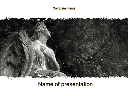 Angel Tombstone Presentation Template, Master Slide