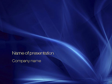 Abstract Blue Flame Presentation Template, Master Slide
