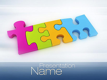 Team Puzzle Presentation Template, Master Slide