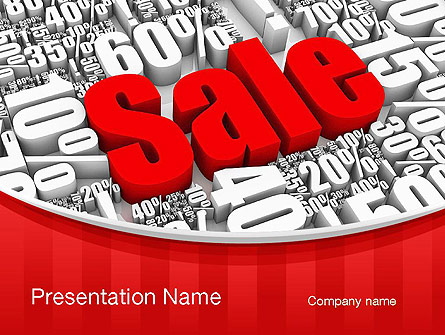 Clearance Sale Presentation Template, Master Slide