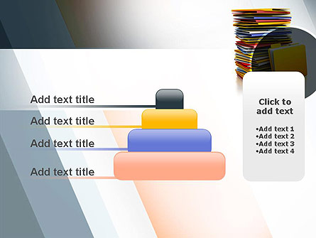 Stack Of Folders Presentation Template For PowerPoint And Keynote | PPT ...