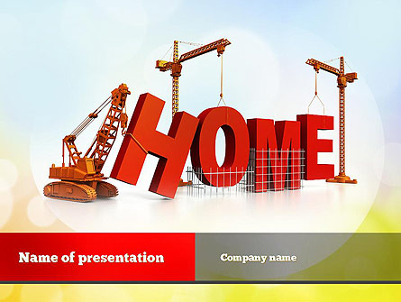 Building Home Concept Presentation Template, Master Slide