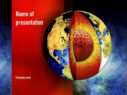Earth's Core Presentation Template, Master Slide