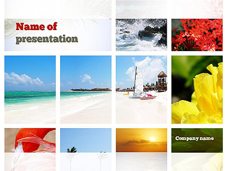 Resort Collage Presentation Template, Master Slide