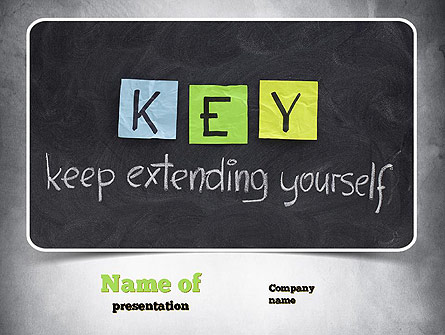 Keep Extending Yourself Presentation Template, Master Slide