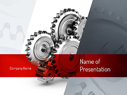 Perpetuum Mobile Gears Presentation Template, Master Slide