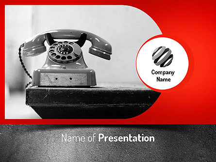 Old Fashioned Telephone Presentation Template, Master Slide