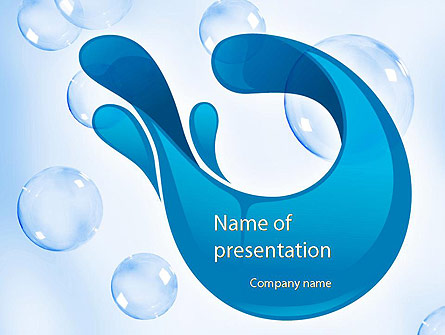 Aqua Themed Presentation Template, Master Slide
