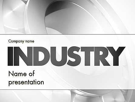 Heavy Industry Presentation Template, Master Slide