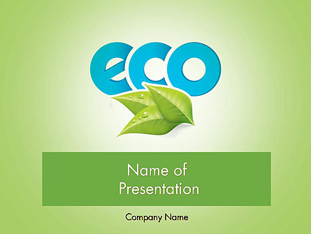 Ecology Concept Presentation Template, Master Slide