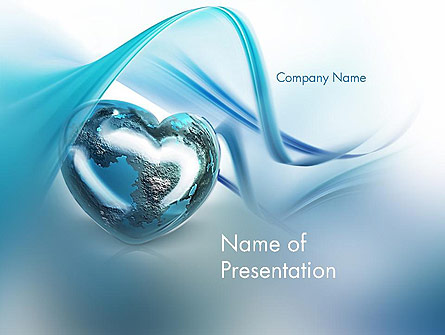 Heart Globe Presentation Template, Master Slide