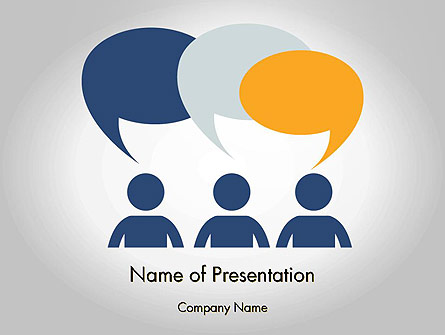 Chat Presentation Template, Master Slide