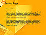 Financial Yellow Origami slide 2