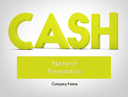 Word CASH Presentation Template, Master Slide